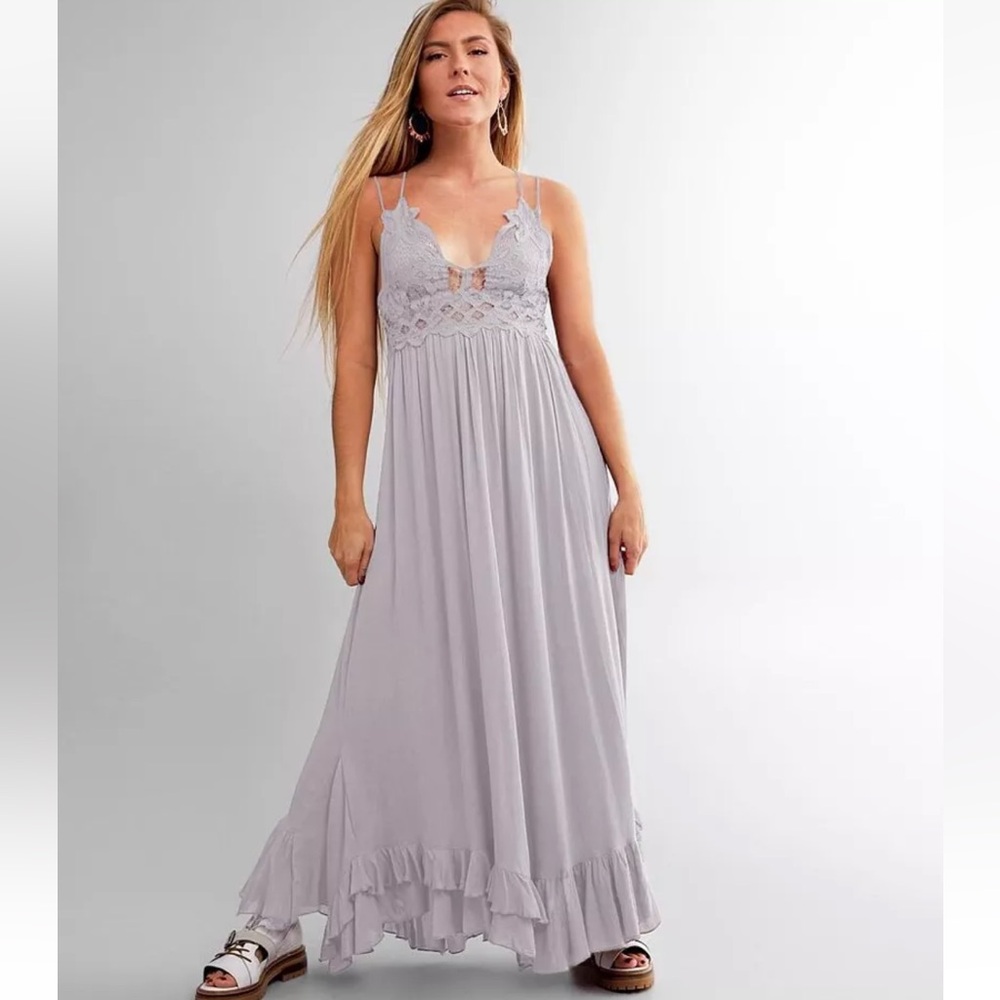 Free People Adella Maxi Slip Dress Starlight